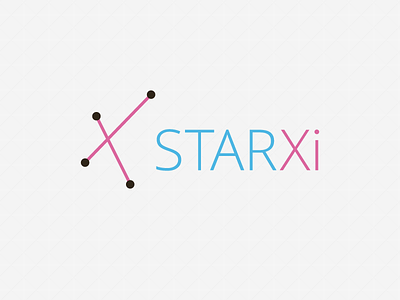 STARXi logotype line logo x