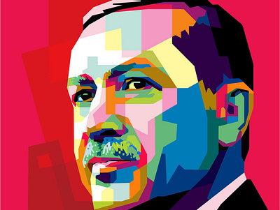 RECEP TAYYİP ERDOĞAN WPAP art design illustration vector