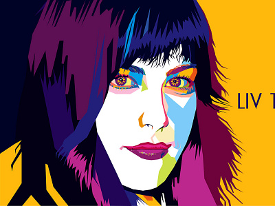 LIV TYLER WPAP art design illustration vector