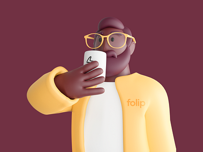 3D Character Illustratıon/Folip 3d 3d illustration branding characters illustration illustration design