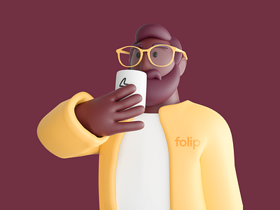 3D Character Illustratıon/Folip