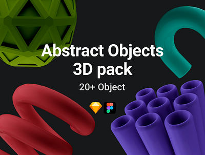 Abstract 3D objects pack 3dicon 3dobjects 3dobjectspack abstract creative design illustration illustration design shapes