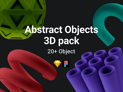 Abstract 3D objects pack 3dicon 3dobjects 3dobjectspack abstract creative design illustration illustration design shapes