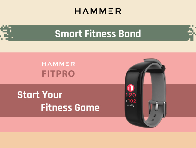 hammer fit pro smart fitness band