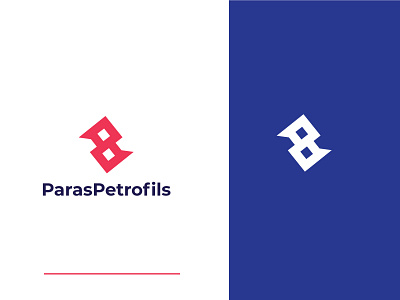 ParasPetrofils app bank brand identity branding creative design design flat illustration lettering logo minimal modern logo technology