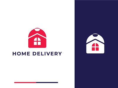 Home Delivery app bank brand identity branding design digital home flat illustration logo minimal modern logo shop shoping logo shopping shopping app shopping cart