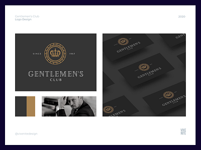 Elite Gentlemen's Club branding design flat graphic design icon illustrator logo logo design minimal typography