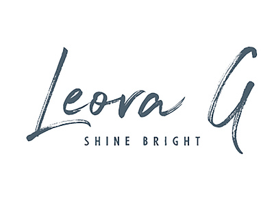 Shine Bright Leora G brand design branding font design logo logodesign