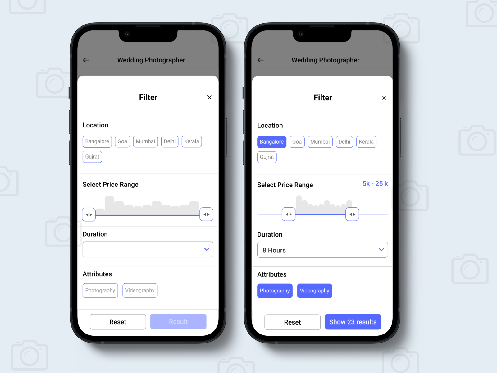 Filter Screen (UI/UX Design) by Apeksha Kumtakar on Dribbble