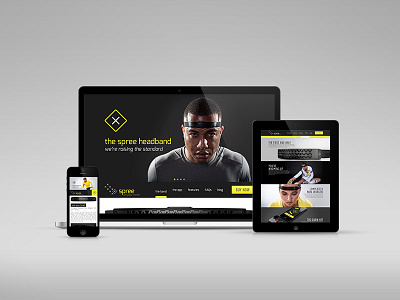 Spree Website athletic parallax responsive web design website