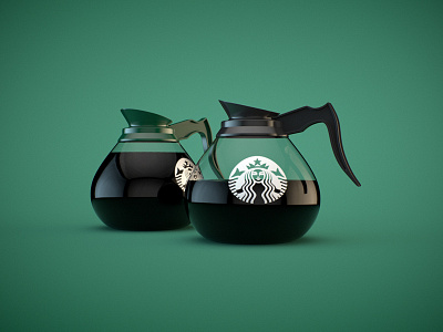 Coffee Pot 3d cinema 4d coffee modeling starbucks studio