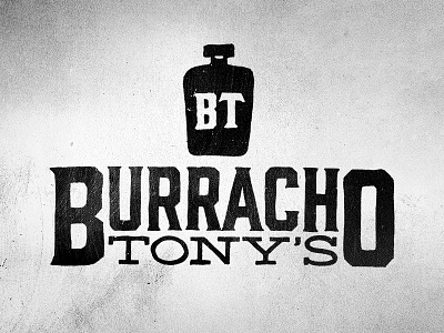 Burracho Tony's food hand lettering logo mexican pen restaurant typography