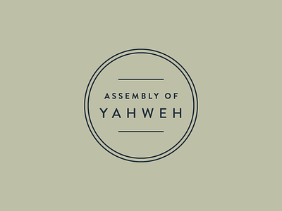 Assembly Of Yahweh branding church logo socality