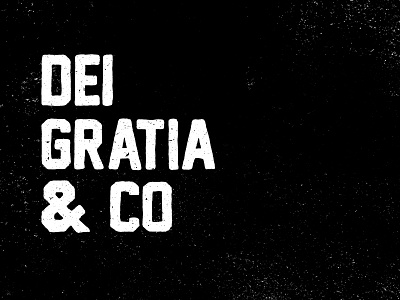 Dei Gratia & Co. branding hand lettering logo