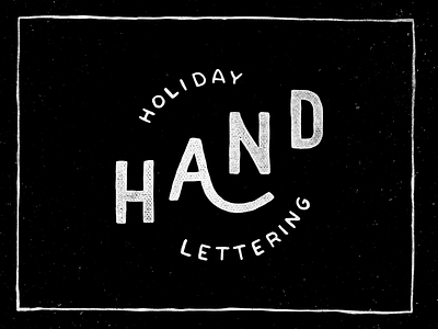 Holiday Hand Lettering christmas event hand lettering holiday type typography