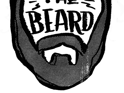 The Beard beard fake vintage illustration man