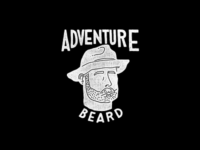 Adventure Beard T-Shirt Graphic adventure beard beard supply fake vintage hand lettering portrait shirt stamp