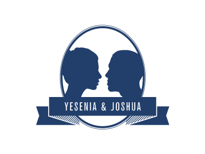 Yesenia & Joshua couple logo marriage wedding