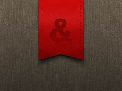 & Ribbon ampersand leather photoshop ribbon