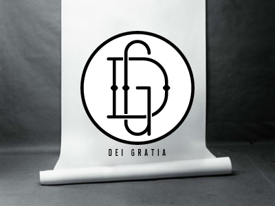 Dei Gratia black and white dei gratia logo typography