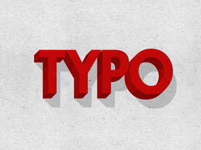 Extrude 3d extrude futura photoshop red typography