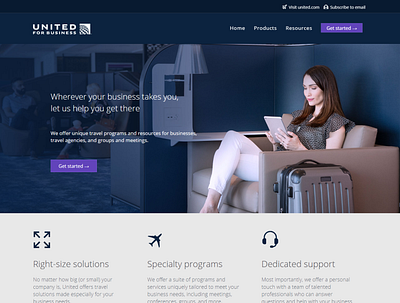 United Business Landing Page bootstrap design icon laravel web web design webdesign website website design