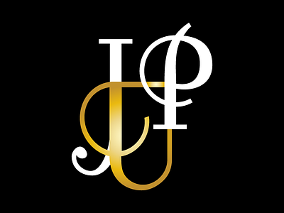 Juan P. Urquiza Logo black and white design gold logo logo design pipe maker