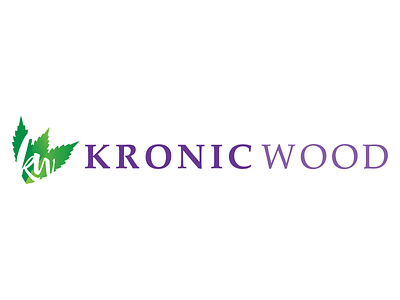 Kronic Wood Logo cannabis design logo logo design pipe maker