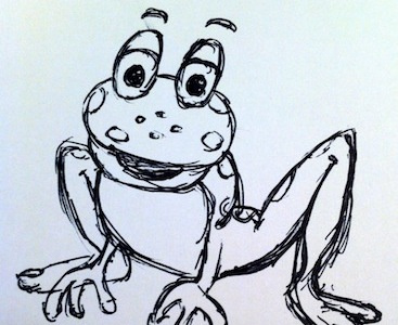 Frog illustration sketch