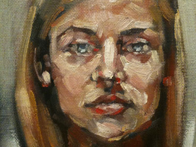 913 Sp oil painting self portrait