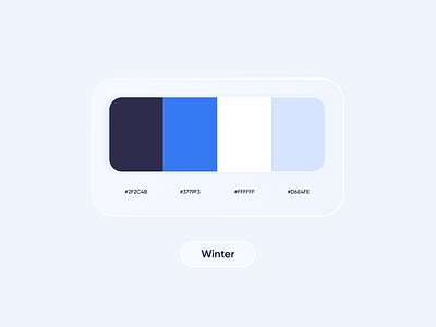 Colour_winter 2d colour design figma flat graphic design icon palette vector