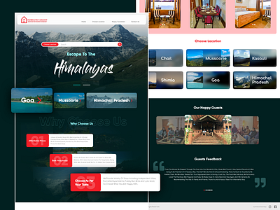 Homestay Web Design design homestay ui ux webdesign website website concept website design