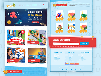 Toys Website Design design graphic design kids website toys toys website ui uidesign uiuxdesign ux web design website design