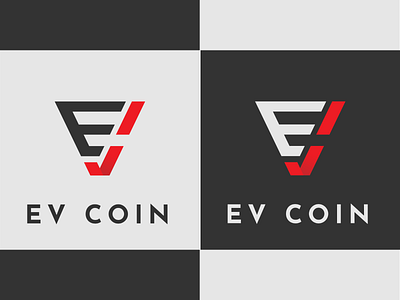 EV Coin Logo adobe illustrator branding design logo logo design logodesign vector