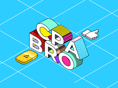 CPA BRO YouTube channel header channel design flat header interface logo style vector web youtube