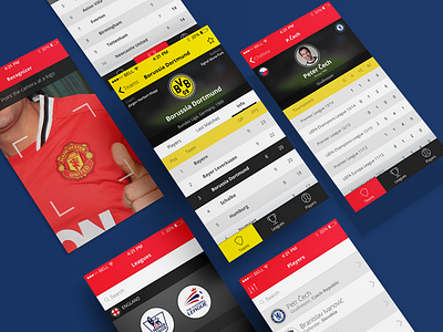 Football Clubs Recognizer App app application design football mobile ui