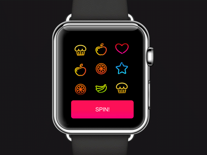 Watch Slots after effects animation app applewatch colour design iwatch motion slot slotmachine ui watch