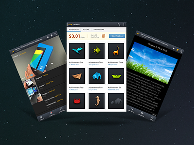 Whampa android app books mobile ui ux