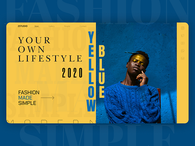 Fashion | Concept branding design fashion figma style ui web