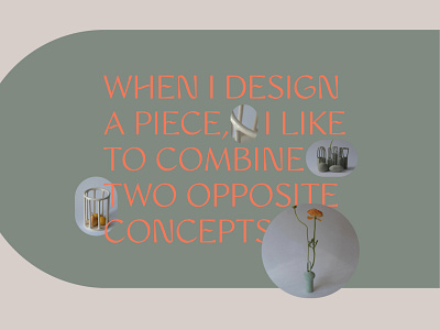 Ceramics. Typography aestetics ceramics design figma green typography ui ux web webdesign website