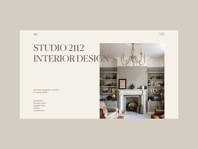 Website for Interior design studio