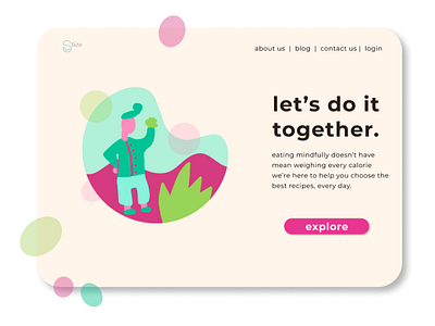 Mindful Eating Landing Page - Daily UI