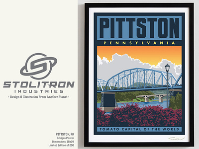 Local Landmark Poster-Pittston