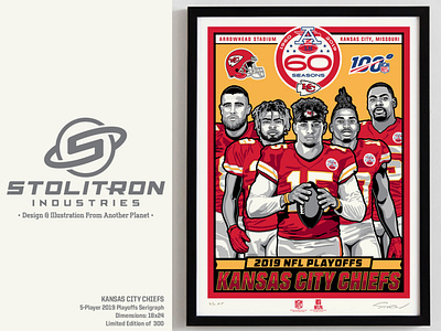 Kansas City Chiefs-5 Player Playoff Poster