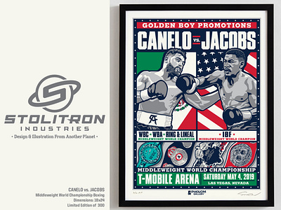 Canelo vs. Jacobs Boxing Poster