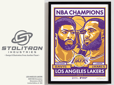 2020 NBA Champions-Los Angeles Lakers Poster