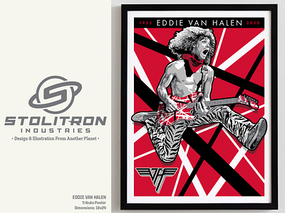 Eddie Van Halen Tribute Graphic