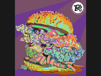 BURJER adobe illustrator art burger cheese cheese burger colorful design flat food food illustration illustration macarons vector vector art yummy