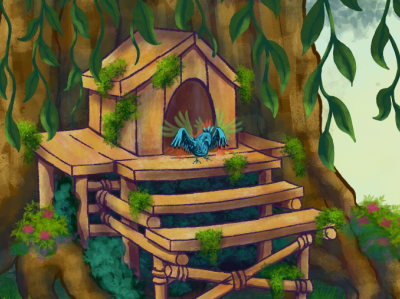 Concept art 5 2 animation bird concept art krita raster illustration