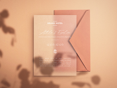 Save the Date - Free Paper Mockup